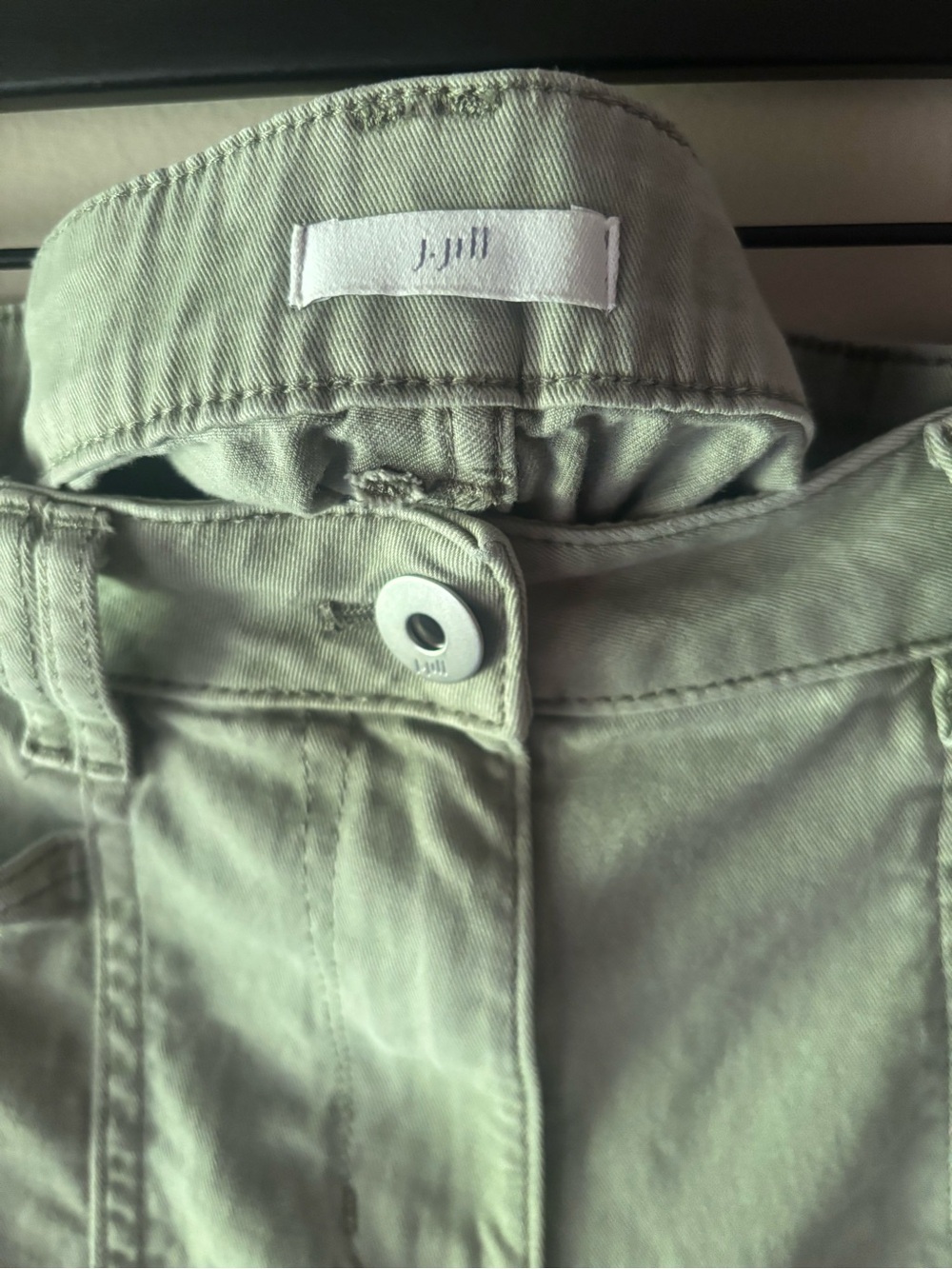 J. Jill Light Sage Green Straight-Leg Jeans - Picture 2 of 4
